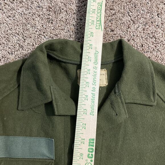 Vintage US Army Shirt Mens Small Wool Cold Weather Field Military 70s - Picture 5 of 7